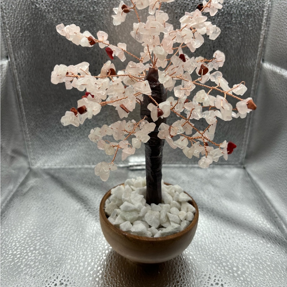 Árbol de la vida de cuarzo rosado - Picture 7 of 10